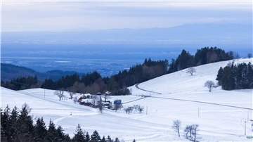 Winterwetter im Schwarzwald.