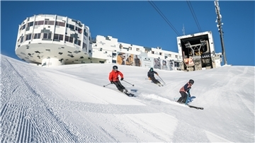 Skipiste in Laax