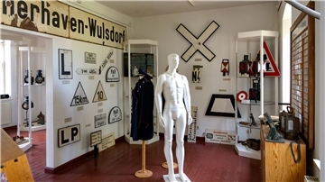 Einblick in den alten Bahnhof in Bad Bederkesa.
