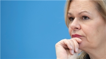 „Wir erleben einen furchtbaren Krieg mitten in Europa (...) Da kann es keine Höchstgrenzen für Menschlichkeit geben“: Bundesinnenministerin Nancy Faeser.