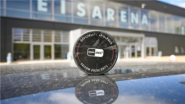 Wird nichtmehr gebraucht: Der offizielle Puck der Saison 2020/21.