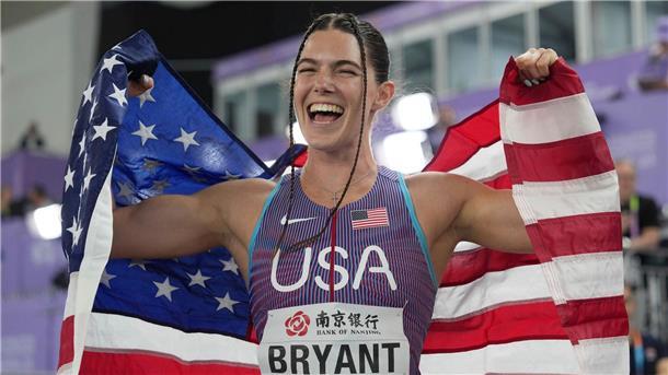 „Mega happy“: Siebenkämpfer Steinforth gewinnt WM-Bronze Wird sie eine Konkurrentin von Malaika Mihambo im Sommer? Weitsprung-Weltmeisterin Claire Bryant aus den USA.
