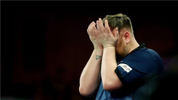 Wirkte auf der größten Darts-Bühne überfordert: Cameron Menzies.