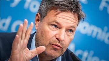 Wirtschaftsminister Robert Habeck (im Bild, Bündnis 90/Die Grünen) und Gesundheitsminister Karl Lauterbach wurden Opfer eines Video-Deepfakes.
