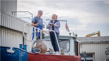Wollen den „Butt“ auch für die Schiffergilde fit machen: Thomas Herion und Eva Erkenberg.