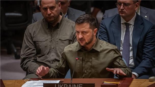 Krieg gegen die Ukraine: So ist die Lage Wolodymyr Selenskyj spricht im UN-Sicherheitsrat.