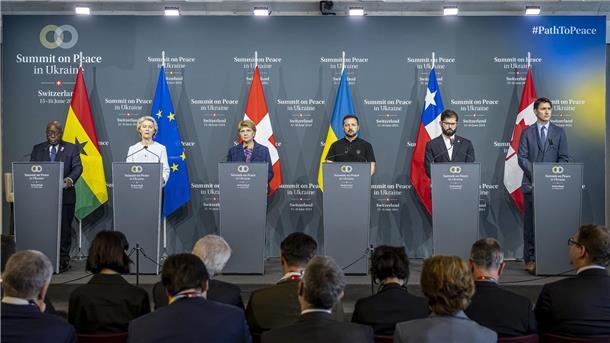 Krieg in der Ukraine: So ist die Lage Worte zum Abschluss. Der zweittägige Gipfels zum Frieden in der Ukraine im Bürgenstock Resort in der Schweiz ist beendet.