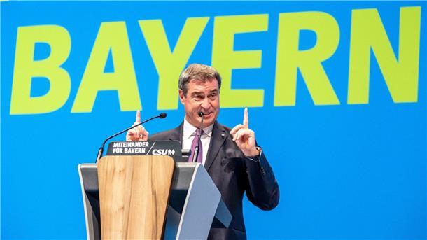 Söder führt CSU in Wahlkampf  Wurde ohne Enthaltungen oder Gegenstimmen zum CSU-Spitzenkandidaten für die bayerische Landtagswahl gewählt: Parteichef Markus Söder.