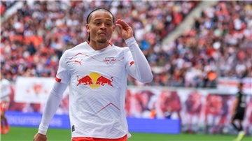 Xavi Simons verlässt RB Leipzig und spiel nun für Tottenham Hotspur. (Archivbild)
