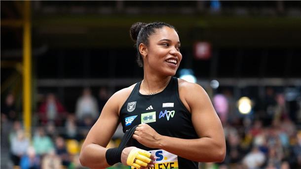 Gelassenheit statt Last: Ogunleye peilt Hallen-EM-Gold an Yemisi Ogunleye reist als beste Kugelstoßerin Europas zur Hallen-EM.