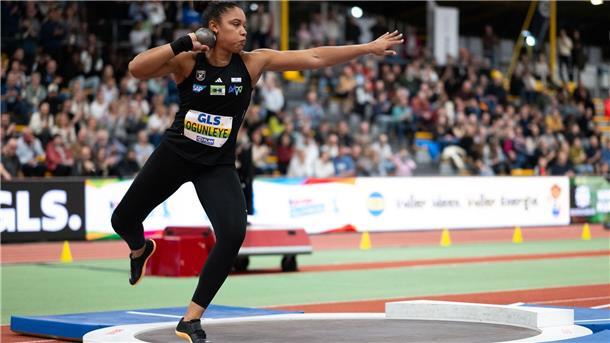 Mihambo und Ogunleye machen Hoffnung auf goldene Hallen-EM Yemisi Ogunleye stieß bei der Hallen-DM in Dortmund persönliche Bestleistung.