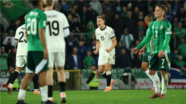 BVB-Boss Ricken sieht Schlotterbeck-Spekulationen gelassen Zeigte auch in der Nationalmannschaft wieder seine Stärke: Nico Schlotterbeck (M)