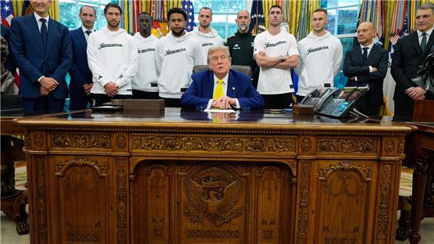 Zu Gast im Oval Office bei US-Präsident Donald Trump: WM-Teilnehmer Juventus Turin.