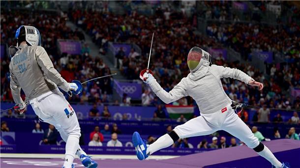 Wieder keine Medaille: Leiden der Fechter gehen weiter Zum dritten Mal in Serie blieben die deutschen Fechter um Matyas Szabo (r.) ohne Olympia-Medaille.