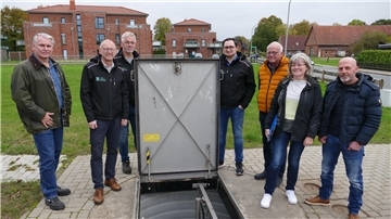 Abnahme an der Pumpstation in der Mushardstraße