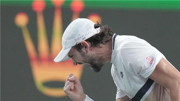 Familienduell: Nummer 204 der Welt schreibt Tennis-Märchen Zurückgekämpft: Valentin Vacherot dreht das Finale gegen seinen Cousin Arthur Rinderknech.