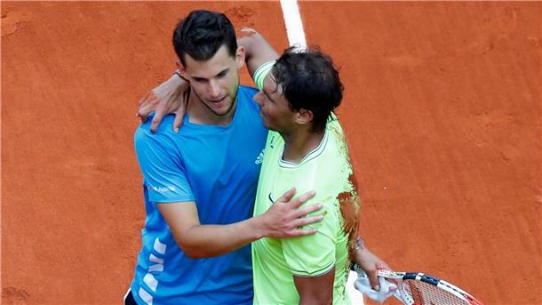 Vom Triumph zum Tief - Thiem nimmt Abschied vom Tennis Zweimal stand Dominic Thiem (l) im French-Open-Finale gegen Rafael Nadal.