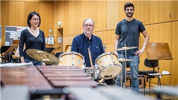 Tomoyo Ueda, Christian Pfeifer und Thorsten Keller